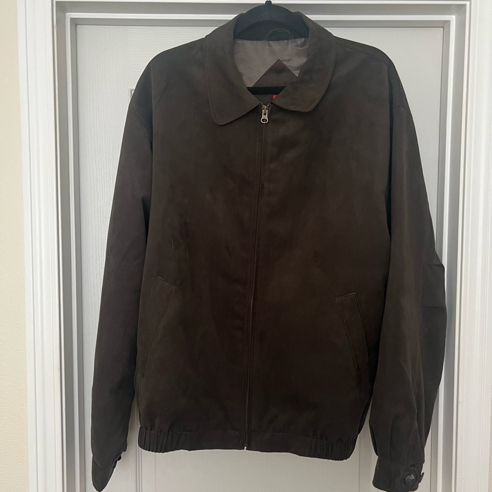 Like new / worn once cutter & buck suede like jacket • mens size XL